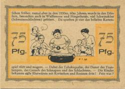 Stellau (heute: Wrist) - Ehrk, L. & G. Hornfeldt (Gemeindeverwaltung?) - 1.8.1921 - 1.5.1922 - 75 Pfennig 