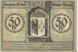 Stendal - Stadt - 27.2.1920 - 31.12.1920 - 50 Pfennig