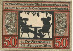 Stendal - Stadt - 15.7.1921 - 31.12.1921 - 50 Pfennig