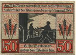 Stendal - Stadt - 15.7.1921 - 31.12.1921 - 50 Pfennig