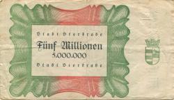 Sterkrade (heute: Oberhausen) - Stadt - 20.8.1923 - 5 Millionen Mark