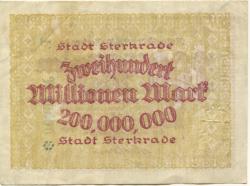 Sterkrade (heute: Oberhausen) - Stadt - 20.8.1923 - 200 Millionen Mark