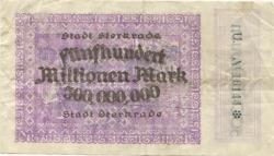 Sterkrade (heute: Oberhausen) - Stadt - 20.8.1923 - 500 Millionen Mark