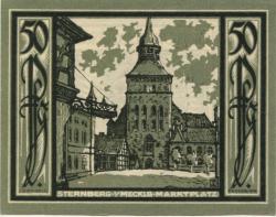 Sternberg - Stadt - 23.1.1922 - 50 Pfennig