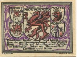 Stettin (heute: PL-Szczecin) - Kreis Randow - 1.9.1921 - 30.6.1922 - 25 Pfennig