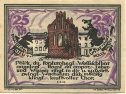 Stettin (heute: PL-Szczecin) - Kreis Randow - 1.9.1921 - 30.6.1922 - 25 Pfennig
