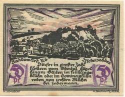 Stettin (heute: PL-Szczecin) - Kreis Randow - 1.9.1921 - 30.6.1922 - 50 Pfennig