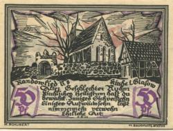 Stettin (heute: PL-Szczecin) - Kreis Randow - 1.9.1921 - 30.6.1922 - 50 Pfennig