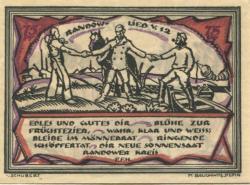 Stettin (heute: PL-Szczecin) - Kreis Randow - 1.9.1921 - 30.6.1922 - 75 Pfennig