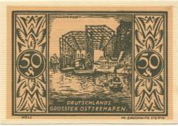 Stettin (heute: PL-Szczecin) - Stadt - 1.5.1921 - 31.3.1922 - 50 Pfennig