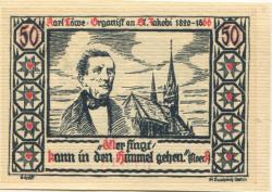 Stettin (heute: PL-Szczecin) - Stadt - 1.7.1921 - 31.3.1922 - 50 Pfennig
