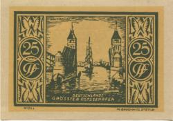 Stettin (heute: PL-Szczecin) - Stadt - 1.1.1922 - 31.7.1922 - 25 Pfennig
