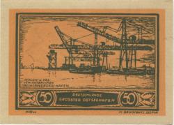 Stettin (heute: PL-Szczecin) - Stadt - 1.1.1922 - 31.7.1922 - 50 Pfennig