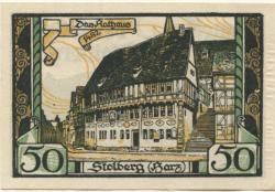 Stolberg (heute: Südharz) - Stadt - -- - 50 Pfennig 