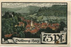 Stolberg (heute: Südharz) - Stadt - -- - 75 Pfennig 