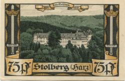 Stolberg (heute: Südharz) - Stadt - -- - 75 Pfennig 