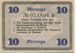 Stollberg - Amtshauptmannschaft - 1.6.1917 - 31.12.1918 - 10 Pfennig 
