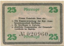 Stollberg - Amtshauptmannschaft - 1.6.1917 - 31.12.1919 - 25 Pfennig 