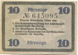 Stollberg - Amtshauptmannschaft - 1.2.1920 - 30.6.1920 - 10 Pfennig
