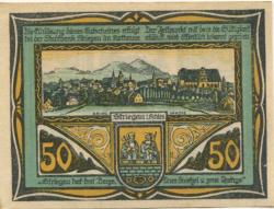 Striegau (heute: PL-Strzegom) - Stadtbank - 1.10.1920 - 50 Pfennig 