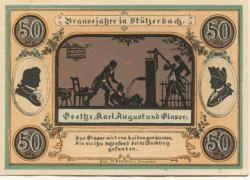 Stützerbach (heute: Ilmenau) - Gemeinde (Weimarer Anteil) - 1921 - 50 Pfennig