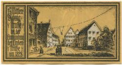 Stuttgart - Stadt - 21.3.1922 - 31.3.1924 - 50 Pfennig