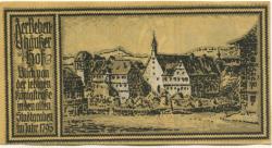 Stuttgart - Stadt - 21.3.1922 - 31.3.1924 - 50 Pfennig