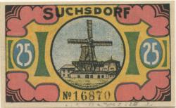Suchsdorf (heute: Kiel) - Gemeinde - - 31.8.1921 - 25 Pfennig 
