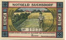 Suchsdorf (heute: Kiel) - Gemeinde - - 31.8.1921 - 25 Pfennig