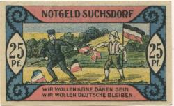 Suchsdorf (heute: Kiel) - Gemeinde - - 31.8.1921 - 25 Pfennig 