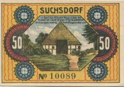 Suchsdorf (heute: Kiel) - Gemeinde - - 31.8.1921 - 50 Pfennig
