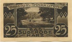 Suderode (Bad) (heute: Quedlinburg) - Gemeinde - 13.5.1921 - 25 Pfennig 