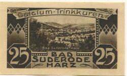 Suderode (Bad) (heute: Quedlinburg) - Gemeinde - 13.5.1921 - 25 Pfennig