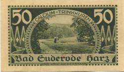 Suderode (Bad) (heute: Quedlinburg) - Gemeinde - 13.5.1921 - 50 Pfennig