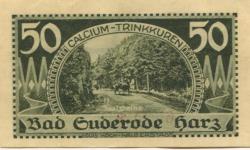 Suderode (Bad) (heute: Quedlinburg) - Gemeinde - 13.5.1921 - 50 Pfennig