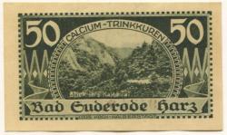 Suderode (Bad) (heute: Quedlinburg) - Gemeinde - 13.5.1921 - 50 Pfennig