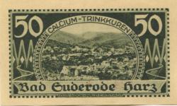 Suderode (Bad) (heute: Quedlinburg) - Gemeinde - 13.5.1921 - 50 Pfennig
