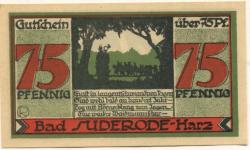 Suderode (Bad) (heute: Quedlinburg) - Gemeinde - 13.5.1921 - 75 Pfennig