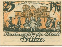 Sülze (Bad) - Stadt - - 31.5.1922 - 25 Pfennig
