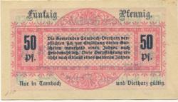 Tambach und Dietharz - Gemeinden - April 1917 - 50 Pfennig 