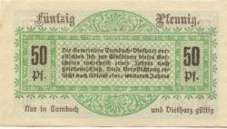 Tambach und Dietharz - Gemeinden - April 1917 - 50 Pfennig 