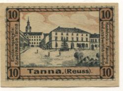 Tanna - Stadt - 1.1.1920 - 10 Pfennig 