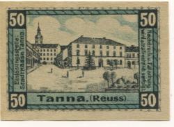 Tanna - Stadt - 1.1.1920 - 50 Pfennig 