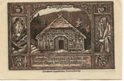 Thale - Stadt - 24.6.1921 - 31.12.1922 - 5 Pfennig