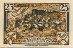 Thale - Stadt - 24.6.1921 - 31.12.1922 - 25 Pfennig