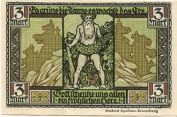 Thale - Stadt - 1921 - 3 Mark