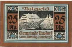 Thesdorf (heute: Pinneberg) - Gemeinde - -- - 25 Pfennig