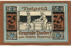 Thesdorf (heute: Pinneberg) - Gemeinde - -- - 75 Pfennig