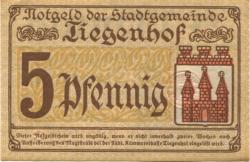 Tiegenhof (heute: PL-Nowy Dwór Gdánski) - Stadt - 1.4.1920 - 5 Pfennig
