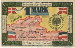 Tingleff (heute: DK-Tinglev) - Gemeinde - 1.4.1920 - 1 Mark